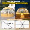 VEVOR 12FT Garden Dome Bubble Tent, Upgraded Geodesic Dome Greenhouse with Transparent TPU Cover and Oxford Fabric