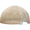 VEVOR Upgraded Greenhouse 9.5FT Geodesic Dome, All-Year Dome Bubble Tent Set with PVC and Mesh Cover, Come with a Storage Bag and String Lights