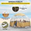 VEVOR 12FT Garden Dome Bubble Tent, Upgraded Geodesic Dome Greenhouse with Transparent TPU Cover and Oxford Fabric