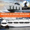 VEVOR Boat Fenders, 6.5" x 23" Boat Bumpers for Docking, Inflatable Ribbed Fender with Center Holes, Marine Boat Dock Fender Bumper with Air Pump