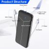 10000mAh Power Bank Portable Charger with US Plug 2 Built-in Cables External Battery Pack with 4 Ouputs 3 Inputs Fit For IOS Phone 14 Android And More